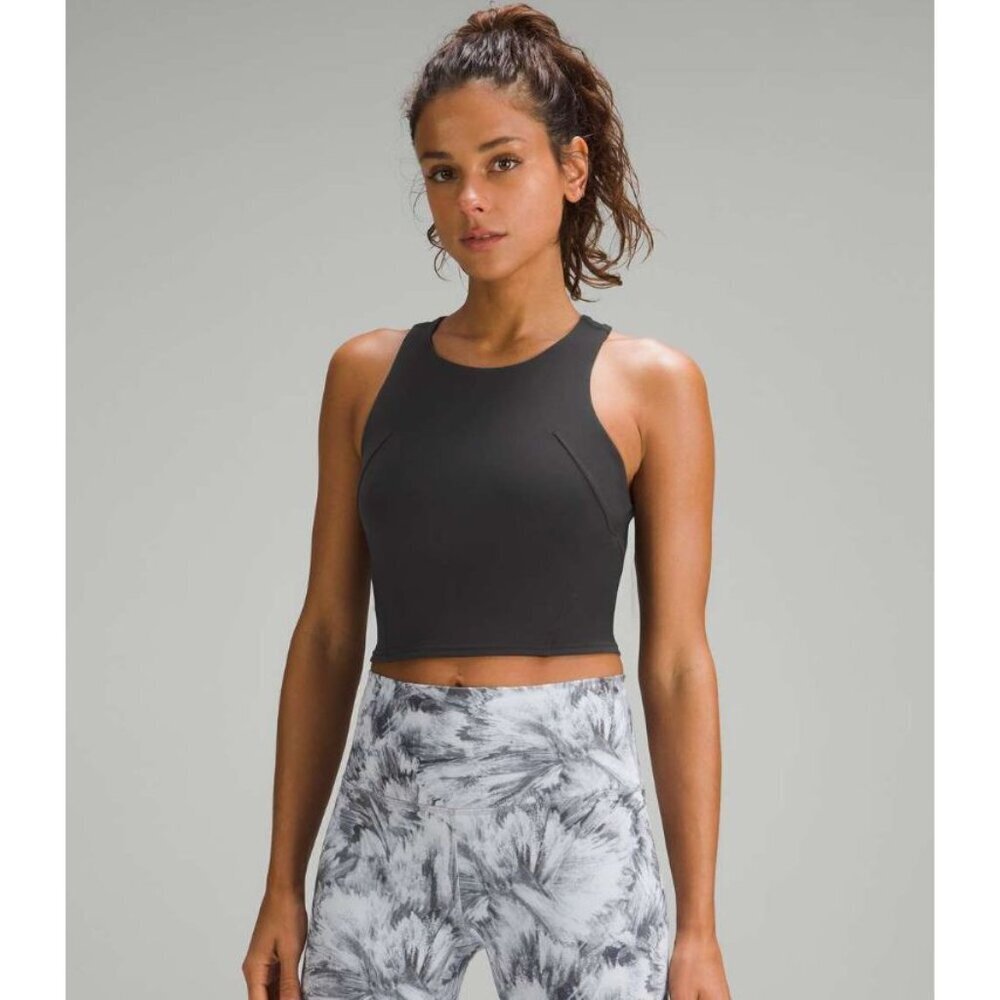 lululemon athletica Black High-Neck Cropped Tank